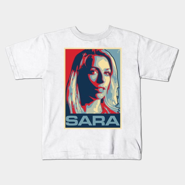 Sara Kids T-Shirt by DAFTFISH